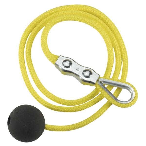 04.73.7109 Steute  Yellow wire rope w/ball+Duplex clamp 4m Accessories For Pull-wire switch (Poly.)